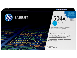 HP 504A Cyan Original LaserJet Toner Cartridge (CE251A)