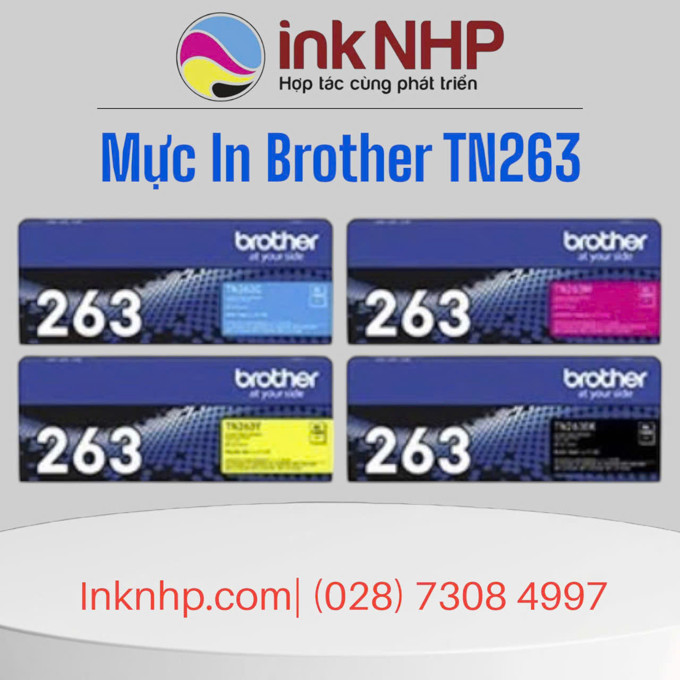 Bộ Mực In Brother TN-263 Chính Hãng giá tốt giao hàng nhanh trong 2h tại HCM Bộ Mực In Brother TN-263 Chính Hãng giá tốt giao hàng nhanh trong 2h tại HCM