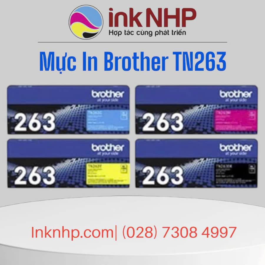 Bộ Mực In Brother TN-263 Chính Hãng giá tốt giao hàng nhanh trong 2h tại HCM Bộ Mực In Brother TN-263 Chính Hãng giá tốt giao hàng nhanh trong 2h tại HCM
