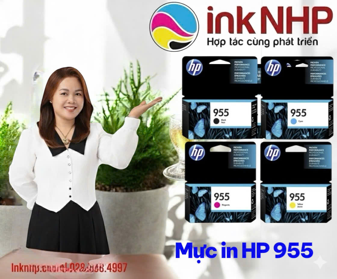 Bộ mực máy in HP 8210 mực in HP 955 